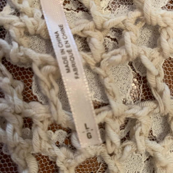 Free people cream crocheted sleeveless top - Picture 7 of 7